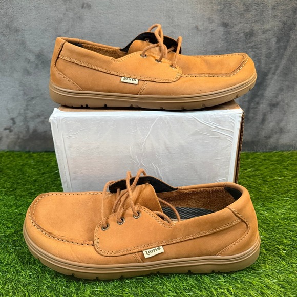 Lems Other - Lems Mariner Sonora Boat Shoes Mens US 10.5 EU 44 Tan Minimalist Zero Drop